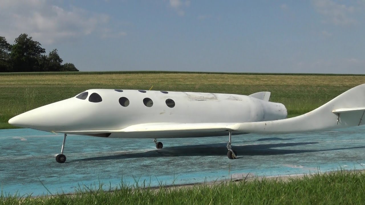 World First RC Model of Virgin Galactic Spaceship 2
