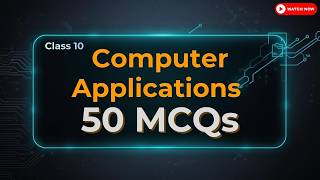 📘 Class 10 | Computer Applications | 50 MCQs screenshot 2
