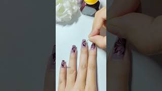 ✨🧷 Easy Nail Art With Safety Pin At Home 💅🏡 #nailart #piubhol #shorts