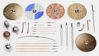 ⚔️ VIKING Gear SHOWCASE | 3D Asset Collection