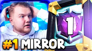 #1 IN THE WORLD WITH MIRROR DECK😱 - Clash Royale