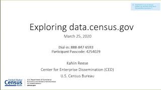 Exploring data census gov