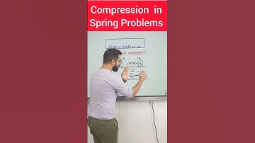 Maximum compression in spring question JEE NEET Trick #shorts #physicstricks