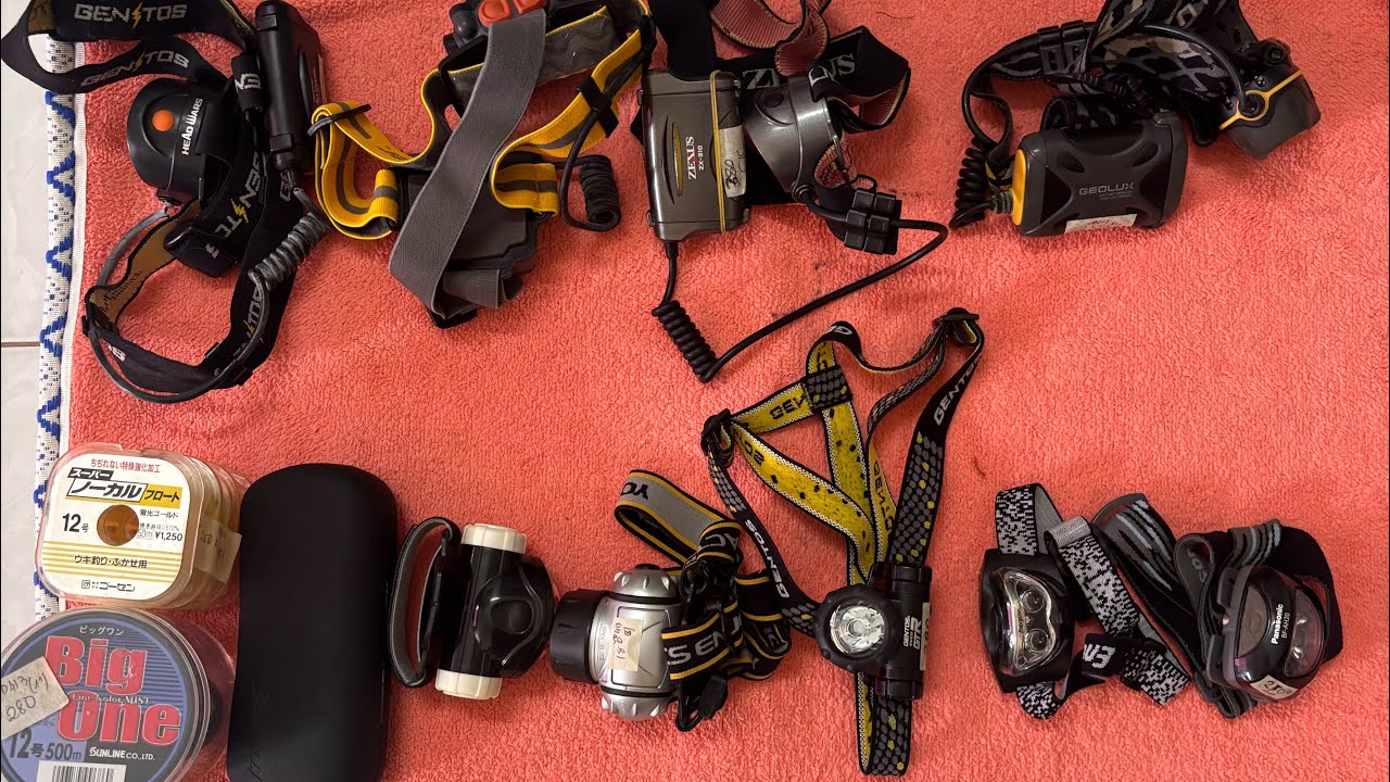 Video 413 đèn pin đội đầu hàng nhật bãi 