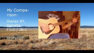 Ibanez NT vs. Yamaha F310 vs. Yamaha JR - Comparison - Akustische Gitarre, Vergleich.