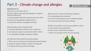 Download Lagu IELTS listening actual test Part 3: Climate change and allergies (answer+ transcript) MP3 Download Lagu IELTS listening actual test Part 3: Climate change and allergies (answer+ transcript) MP3