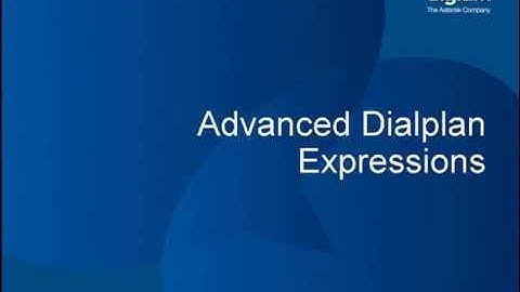 Advanced Dialplan - Extensions