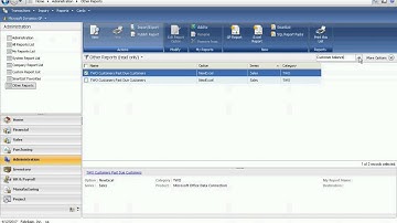 Simple Dashboard in Dynamics GP Using Excel Reports