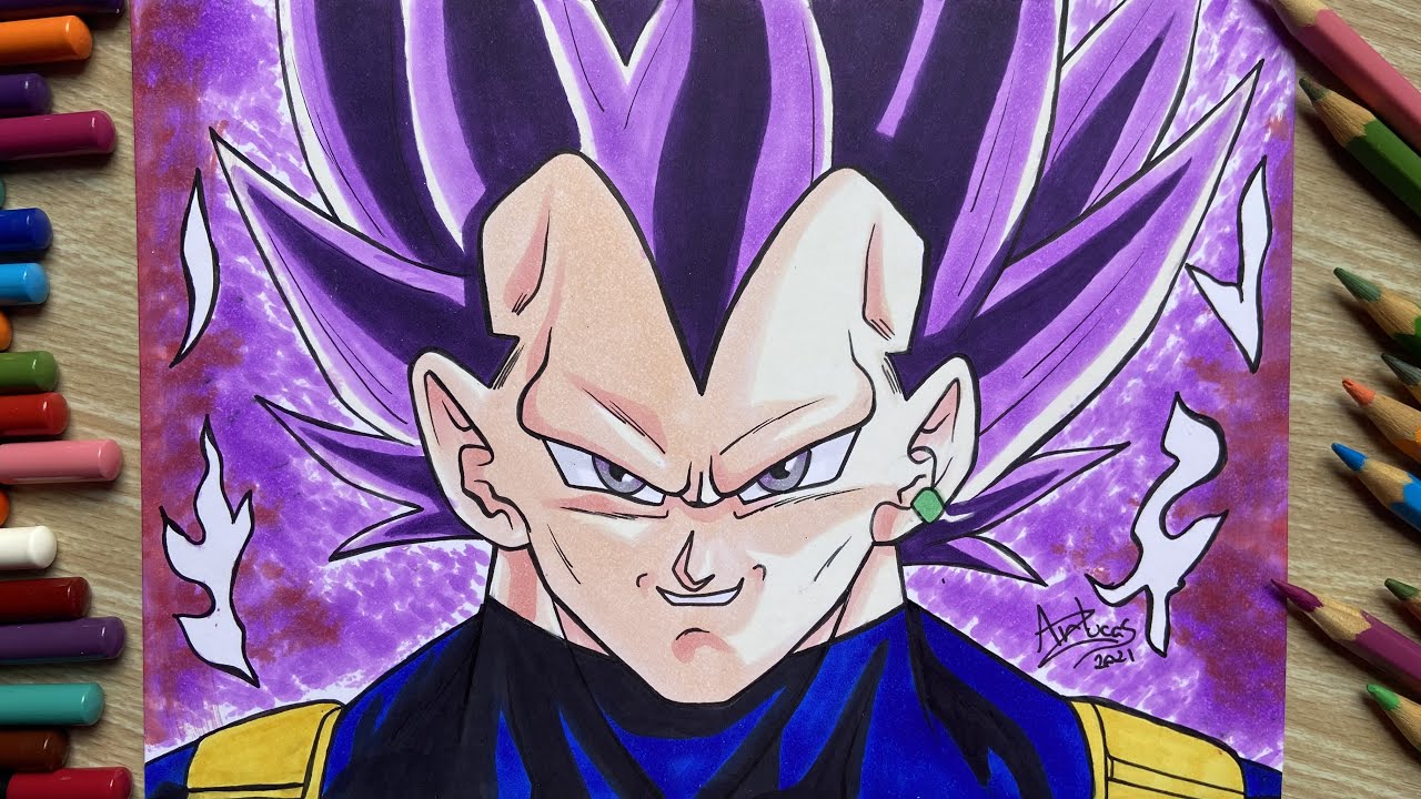 DRAWING VEGETA ULTRA EGO  Dragon Ball Super 