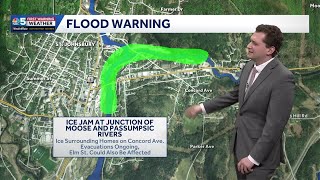 Ice jam flooding ongoing in St. Johnsbury (3-12-26)