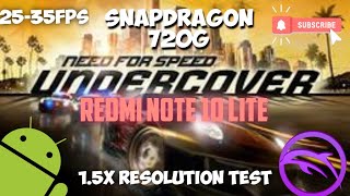 Need for Speed Undercover Dolphin MMJR Gameplay  Settings || Redmi Note 10 Lite Snapdragon 720G