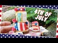 4th of July cake - American Independence Day/MINI CAKE/Jenny&#39;s mini cooking/real cake