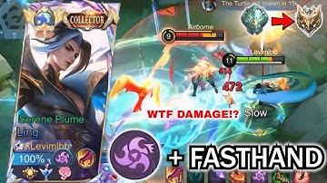 LING FASTHAND GAMEPLAY HARD CARRY DARK SYSTEM TEAM (INTENSE MATCH) | LING BEST BUILD & EMBLEM 2025
