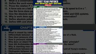 🔥 1st Year Physics 2026 | Top 50 Most Important Short Questions | Chapters 4, 5 & 6 Guess Paper 🚀📘