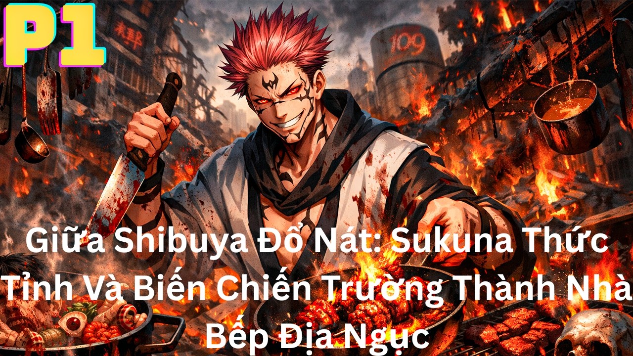 🔥TRỌN BỘ P1🔥 Giữa Shibuya Đổ Nát Sukuna Thức Tỉnh Và Biến Chiến Trường Thành Nhà Bếp Địa Ngục