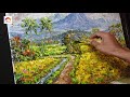 Melukis Panen Padi Impres | Painting Timelapse | Episode 128 | Demo