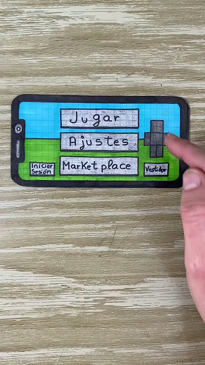 Juego Minecraft en un Teléfono de Papel - Diy paper game #shorts
