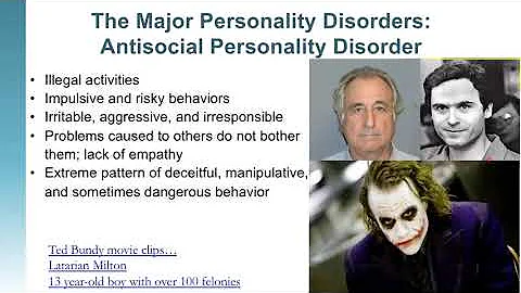 Narcissistic and Antisocial Personality Disorders