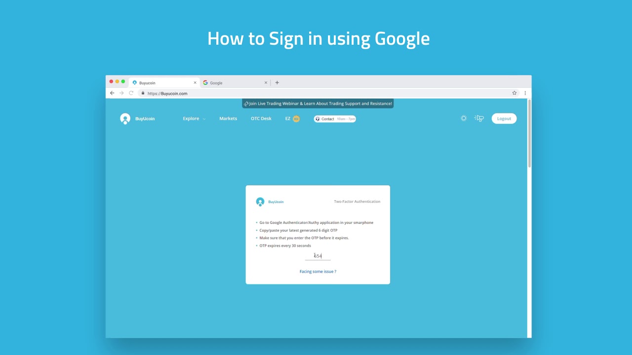 How to Sign in using Google Account on BuyUcoin | BuyUcoin Tutorials ...