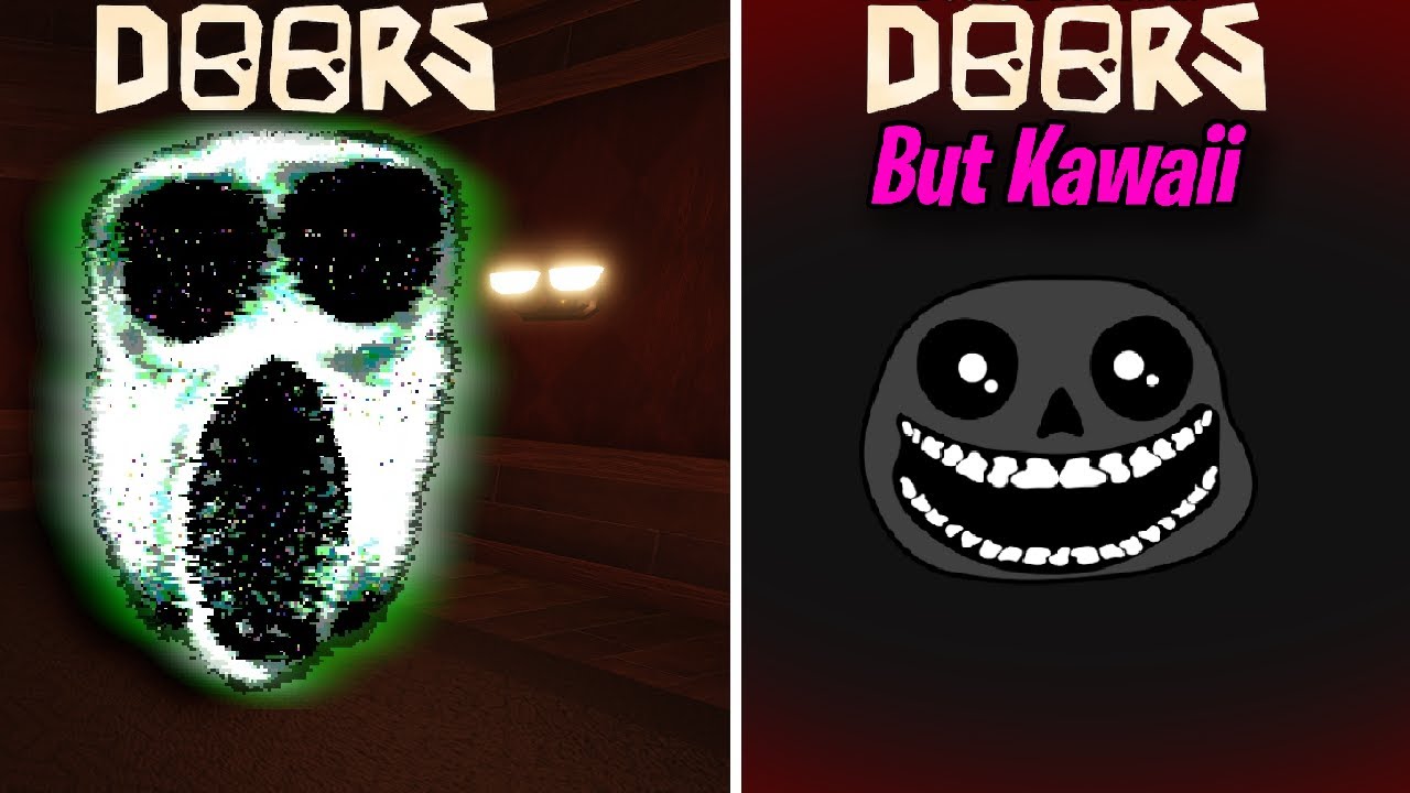 Roblox DOORS but THE ENTITIES ARE CUTE... (Roblox Doors but Kawai