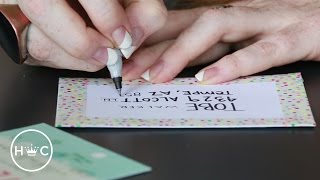 Decorating Envelopes With Washi Tape