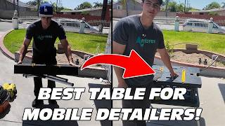 Best Foldable Table For Mobile Detailers! Keter Folding Work Bench