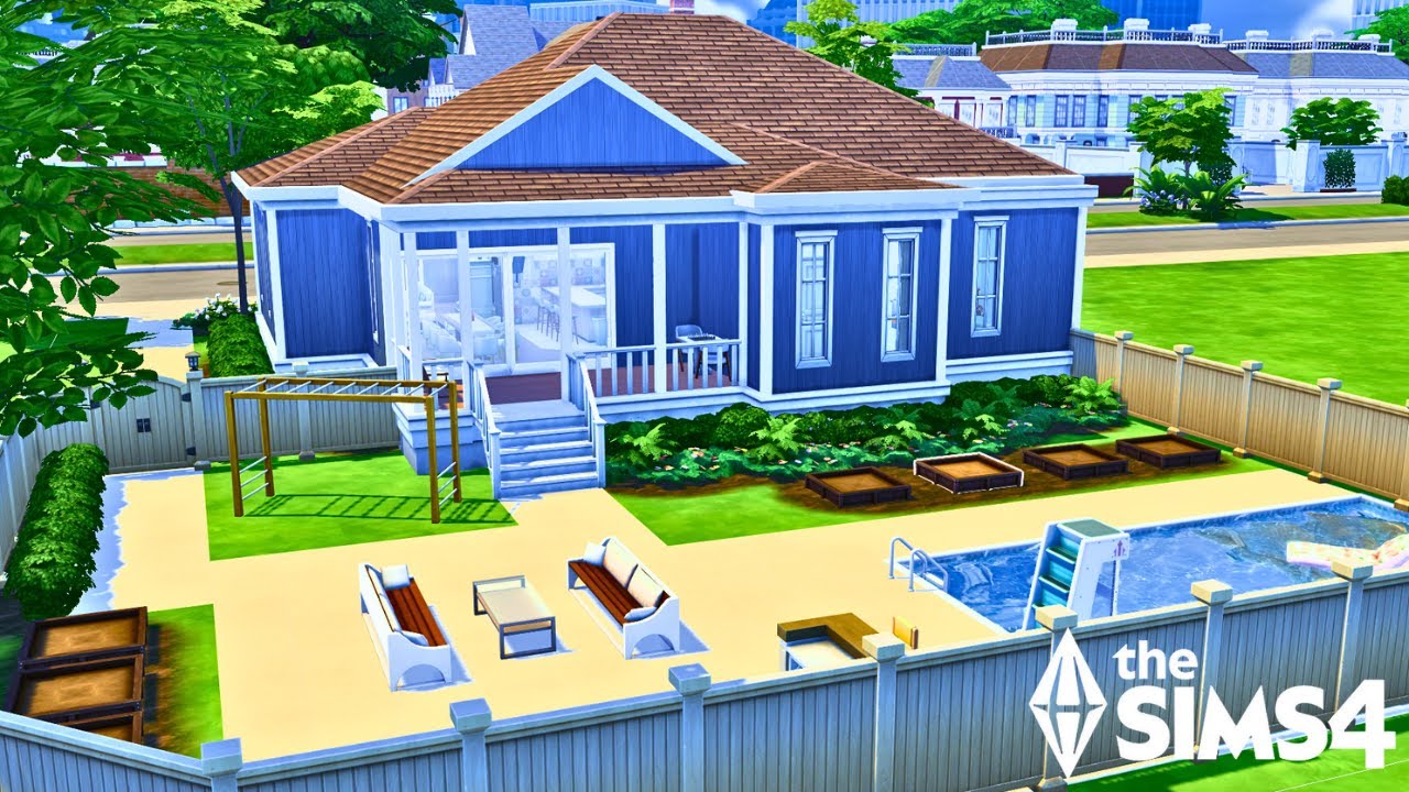 Large Newcrest Family Home - The Sims 4 Speed Build - No CC - YouTube