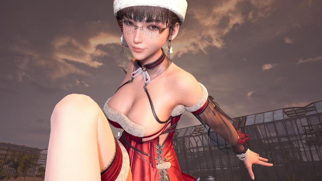 Stellar Blade PS5 Pro Hypertube Perfect Slide + Boss Fight Belial No Damage Santa Dress 2nd Run