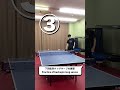 下回転系ロングサーブの練習