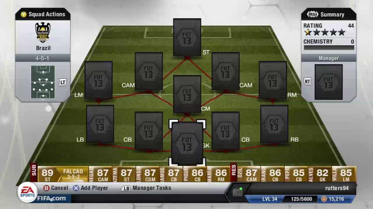 Fifa 13 Ultimate Team | Brazilian 25k Squad Builder | All players 80+ Pace!