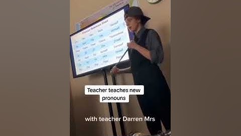 Teacher Darren tries to force pronouns on kids and refuses to answer difficult questions #Funny#skit