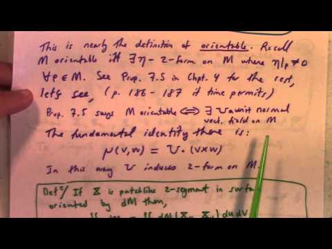 Differential Geometry: Lecture