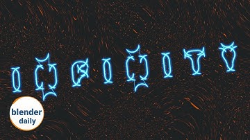 Light streaks text: Fillet Curve | Blender Geonodes Daily, tip 45