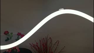 360degree neon flex light S curve linear lighting installation