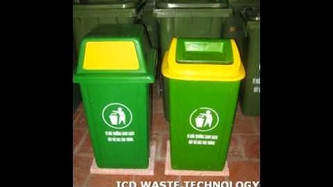 Thùng rác nhựa composite, thùng rác trường học, đô thị,...