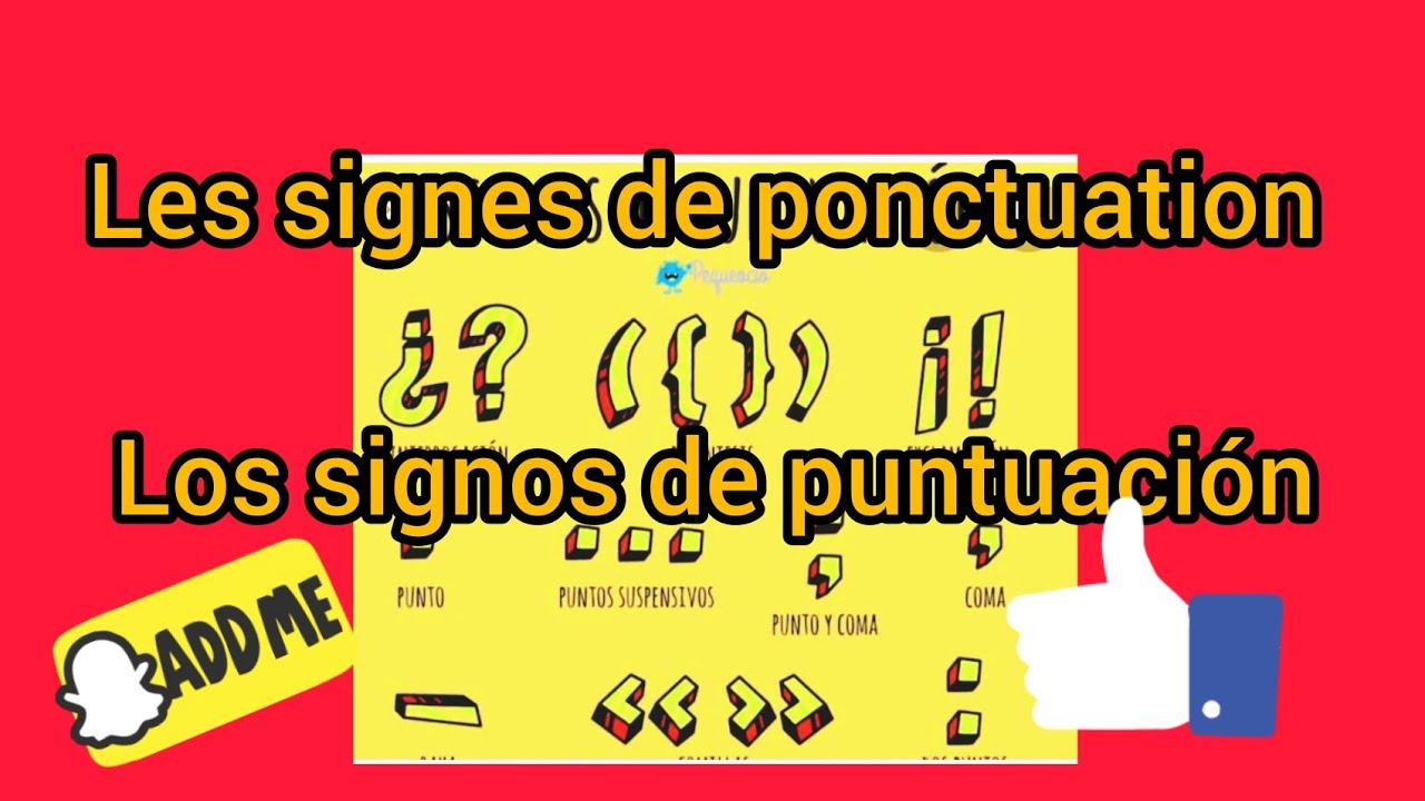 signos de puntuación 🇪🇦les signes de ponctuation en espagnol - YouTube