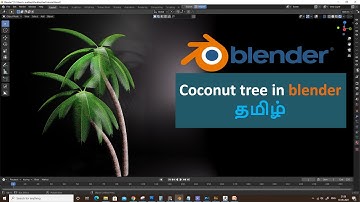 coconut tree 3d model in blender tamil