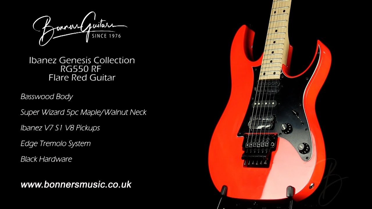 Ibanez Genesis Collection RG550 RF Flare Red Guitar | Bonners