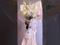 A custom-made bouquet in a pinkish-white color with a sense of oxygen#Creator