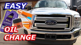 F250 oil change | how to change oil and oil filter 20112016 Ford f250 6.2 L V8 gas engine