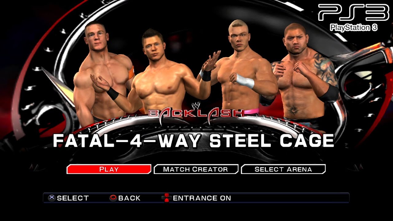 WWE SmackDown VS Raw 2011 PS3The Miz VS Tyson Kidd VS John Cena VS