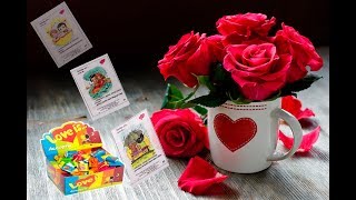 Самые романтичные вкладыши  от жевательных резинок Любовь это.. (Love is) как идея на 14 февраля