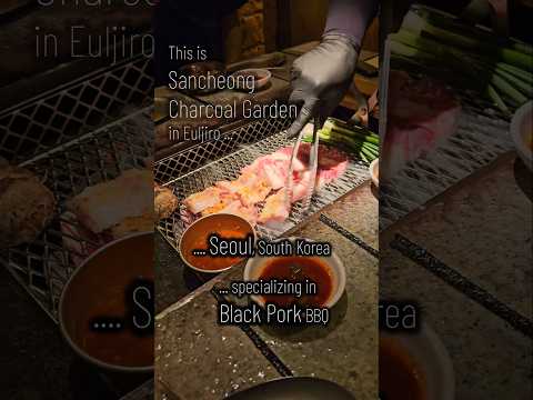 Best Black Pork BBQ in Seoul 🇰🇷🍖🔥 Sancheong Sutbul Garden (No 2-Hour Wait!) #blackpork #kbbq