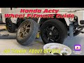 Honda acty wheel  tire size  fitment guide wheel tire acty fitment guide size volk kei