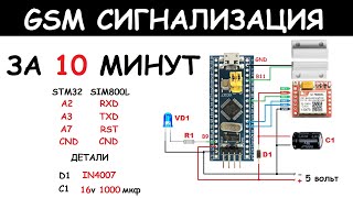 GSM РЕЛЕ\СИГНАЛИЗАЦИЯ. СВОИМИ РУКАМИ за 10 минут. видео