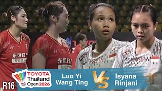 Wow!! Isyana/Rinjani BEAT Chinese representatives Luo Yi/Wang Ting