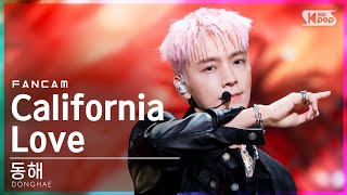 [안방1열 직캠4K] 동해 'California Love' (DONGHAE FanCam)│@SBS Inkigayo_2021.10.17.