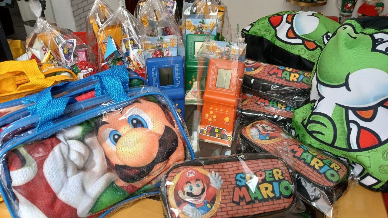 LEMBRANCINHAS PRONTAS - PREPARATIVOS TEMA SUPER MARIO WORLD