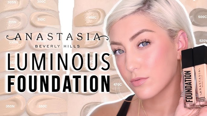 Anastasia Beverly Hills Luminous Foundation | Normal Skin Review, Swatches  & Wear Test - YouTube