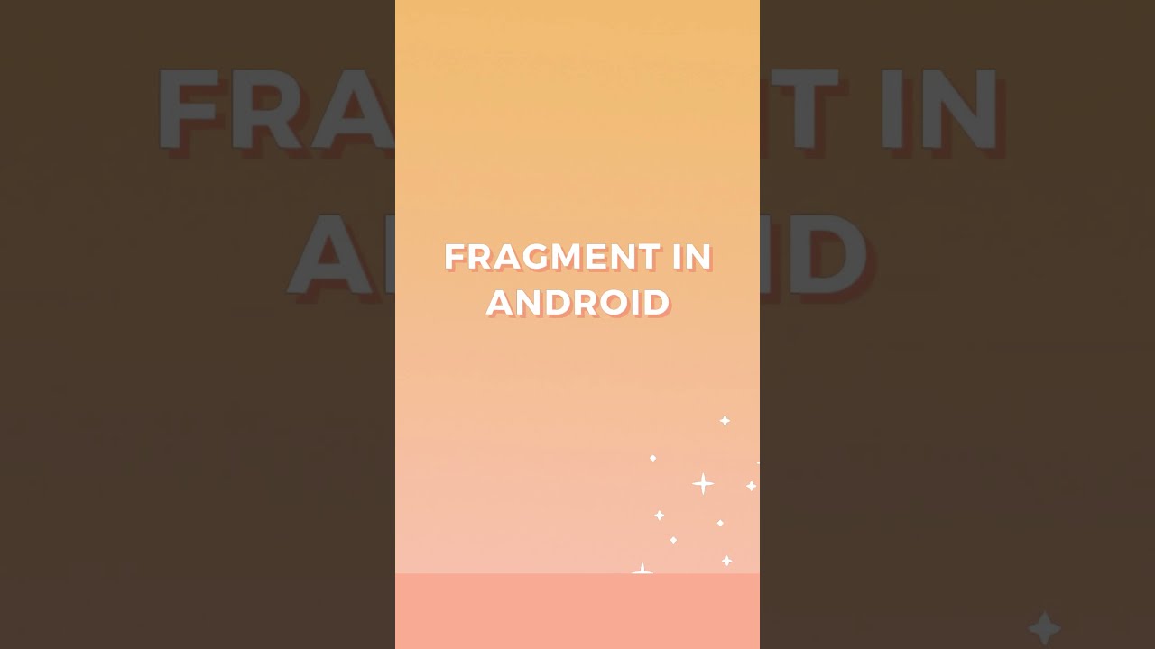 Fragment in android    #shorts